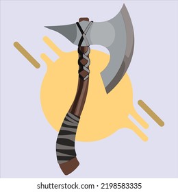 short battle axe for war in medieval time