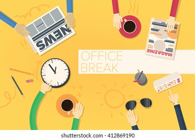 Short break at the office
