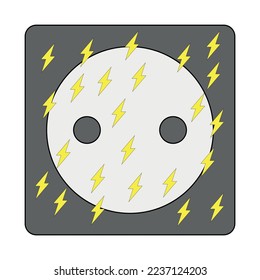 Short circuit. Faulty socket. Wiring problem, dangerous electricity. Bare wires, electrical shock from outlet