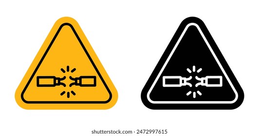 Short Circuit Icon for Electrical Safety, Hazard Warnings, and Technical Issues