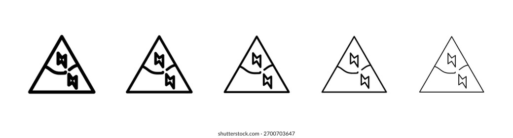 Icono de cortocircuito Ilustración de Arte vectorial