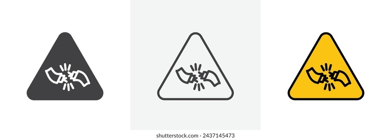 Short Circuit Isolated Line Icon Style Design. Simple Vector Illustration