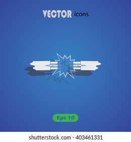 Short circuits between two wires icon