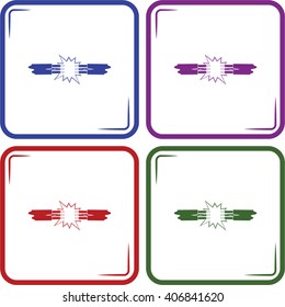 Short circuits between two wires icon