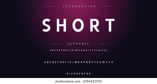 Short Elegant Font Uppercase Lowercase and Number. Classic Lettering Minimal Fashion Designs. Typography modern serif fonts regular decorative vintage concept. vector illustration