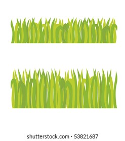 Short grass and long grass in the field.