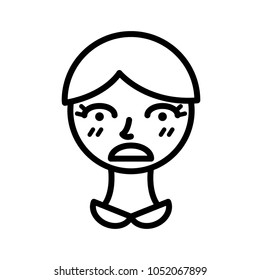 Short hair illustration