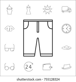 Short icon. Set of Shopping element. Premium quality graphic design. Signs, outline symbols collection, simple thin line icon for websites, web design, mobile app, info graphics on white background