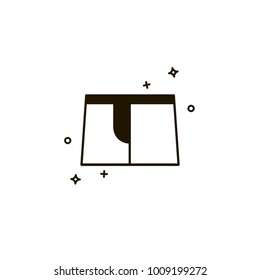 short icon. sign design