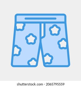 Short icon vector illustration in blue style about summer, use for website mobile app presentation