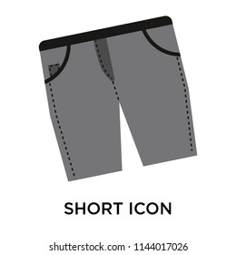 Short icon vector isolated on white background for your web and mobile app design, Short logo concept