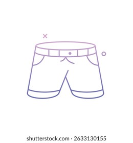 Short Icon vector stock illustration