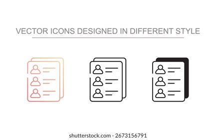 Diseño de icono de lista corta con fondo blanco Ilustración de stock