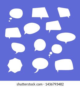 Short Message Service Bubbles. Comic vector speech box. Dialog for comic 