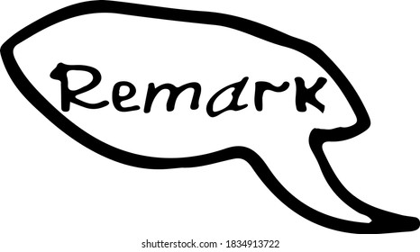 Short messages comic style doodle drawings by hand
