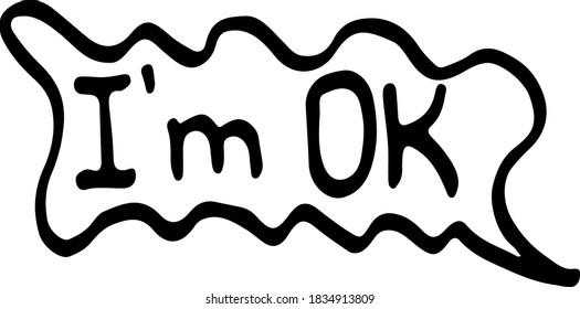 Short messages comic style doodle drawings by hand