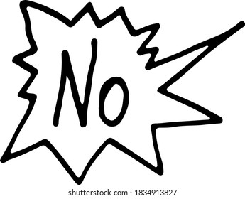 Short messages comic style doodle drawings by hand