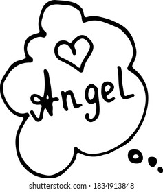 Short messages comic style doodle drawings by hand