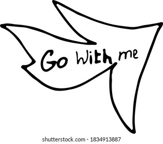 Short messages comic style doodle drawings by hand