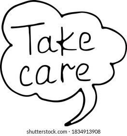 Short messages comic style doodle drawings by hand
