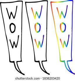 Kurznachrichten Comicstil-Doodle-Zeichnungen von Hand