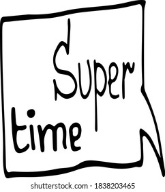 Short messages comic style doodle drawings by hand