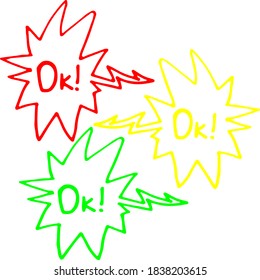 Mensajes cortos dibujos de doodle al estilo de las historietas a mano