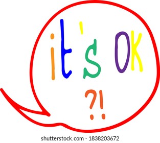 Short messages comic style doodle drawings by hand