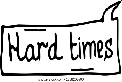 Short messages comic style doodle drawings by hand