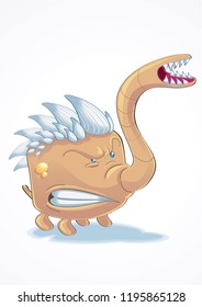 Short monster with pointy hair