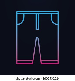 Short nolan icon. Simple thin line, outline vector of shopping icons for ui and ux, website or mobile application