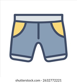  short pant object icon modern design concept isolated