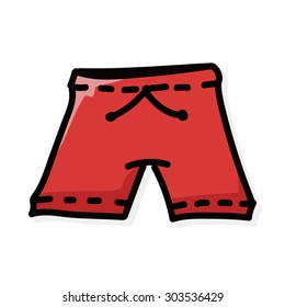 short pants color doodle