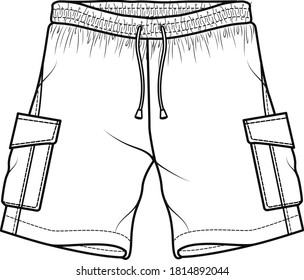shorts easy drawing