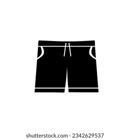 Short pants icon flat design isolated on white background. Vector illustration.