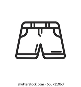 Short Pants Icon Logo