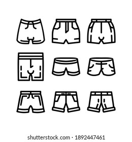short pants icon or logo isolated sign symbol vector illustration - Collection of high quality black style vector icons
