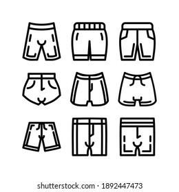 short pants icon or logo isolated sign symbol vector illustration - Collection of high quality black style vector icons
