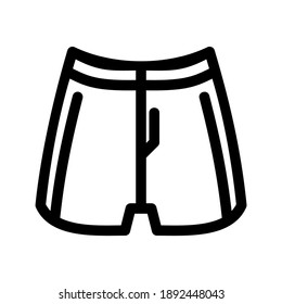 icono de pantalones cortos o logotipo símbolo de señas aislado ilustración vectorial - iconos vectoriales de estilo negro de alta calidad
