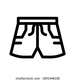 short pants icon or logo isolated sign symbol vector illustration - high quality black style vector icons
