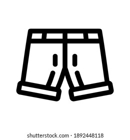 icono de pantalones cortos o logotipo símbolo de señas aislado ilustración vectorial - iconos vectoriales de estilo negro de alta calidad
