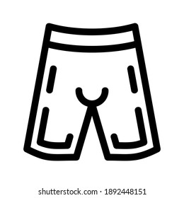short pants icon or logo isolated sign symbol vector illustration - high quality black style vector icons
