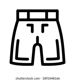 icono de pantalones cortos o logotipo símbolo de señas aislado ilustración vectorial - iconos vectoriales de estilo negro de alta calidad
