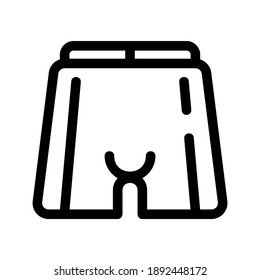 short pants icon or logo isolated sign symbol vector illustration - high quality black style vector icons
