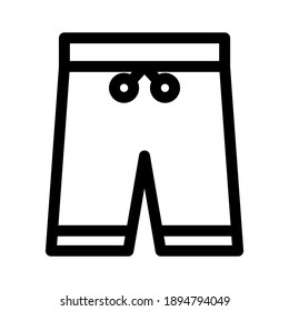 icono de pantalones cortos o logotipo símbolo de señas aislado ilustración vectorial - iconos vectoriales de estilo negro de alta calidad
