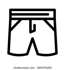 Symbol für kurze Hosen oder Logo einzeln auf Zeichen, Vektorgrafik - hochwertige Vektorsymbole in schwarzem Stil
