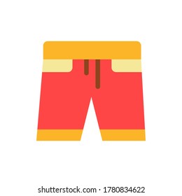 short pants icon vector illustration flat style. summer icon set.