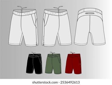 Pantalones cortos silueta Vector de stock