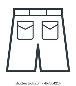 Short Pants Vector Icon
