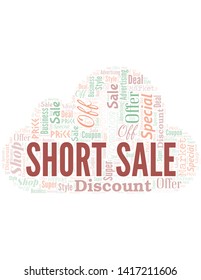 Short Sale Word Cloud. Wordcloud Made With Text.